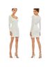 Mac Duggal 100% Polyester Solid White Cocktail Dress Size 2 - photo 2
