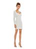 Mac Duggal 100% Polyester Solid White Cocktail Dress Size 2 - photo 1