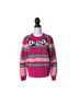 Escada Floral Pink Black Wool Pullover Sweater Size L - photo 1