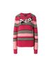 Escada Floral Pink Black Wool Pullover Sweater Size L - photo 8