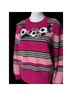 Escada Floral Pink Black Wool Pullover Sweater Size L - photo 6