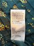 Free People 100% Polyester Floral Green Yellow Short Sleeve Blouse Size XS - photo 5