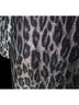 Michael Kors Collection Animal Print Silver Black Blouse Size 12 - photo 5