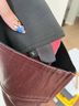 SPRWMN 100% Lambskin Brown Red Leggings Size S - photo 4