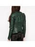 Muubaa 100% Leather Green Jacket Size 2 - photo 8