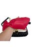 Betsey Johnson 100% Polyurethane 100% Polyester Solid Graphic Red Black Shoulder Bag One size - photo 3