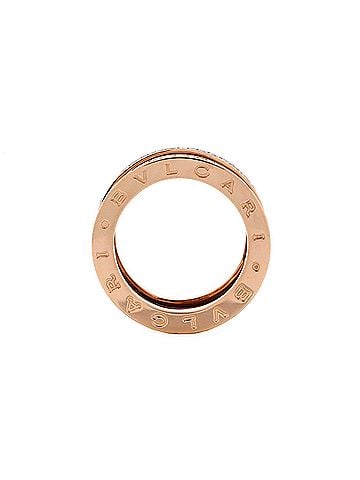 Bvlgari B.Zero1 Design Legend Zaha Hadid Four Band Ring 18K Rose Gold with Diamonds (view 2)