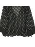 Shilla 100% Polyester 60% Viscose 40% Polyamide Polka Dots Black Gold Jersey Size M - photo 5