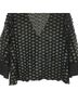 Shilla 100% Polyester 60% Viscose 40% Polyamide Polka Dots Black Gold Jersey Size M - photo 6