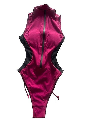 TA3  hi-cut sleeveless surfy One Piece Swimsuit (view 1)