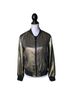 Cinq à Sept 40% Polyester 26% Cotton 24% Polyacrylic 10% Metallised Fiber 100% Silk Solid Gold Black Jacket Size L - photo 1