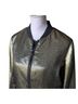 Cinq à Sept 40% Polyester 26% Cotton 24% Polyacrylic 10% Metallised Fiber 100% Silk Solid Gold Black Jacket Size L - photo 4
