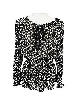 Theory S Long Sleeve Silk Top (view 1)