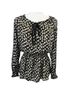 Theory Print Black White Long Sleeve Silk Top Size S - photo 1
