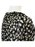 Theory Print Black White Long Sleeve Silk Top Size S - photo 8