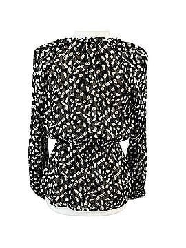 Theory S Long Sleeve Silk Top (view 2)