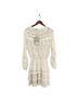 Devotion Twins 100% Cotton Floral White Ivory Tan Casual Dress Size S - photo 1