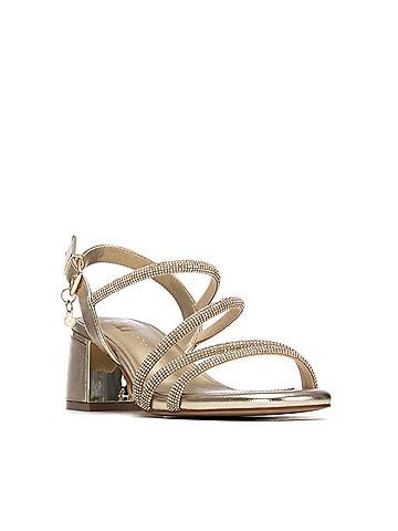 XTI Women's Pu Sleek Sandals in Gold (view 2)