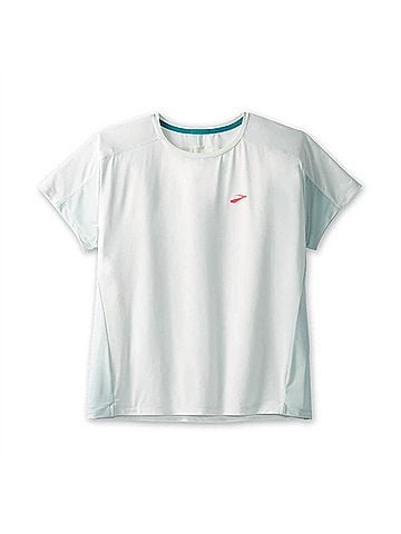 Brooks Women'S Sprint Free Short Sleeve 2.0 Tee in Mint Mix (view 2)