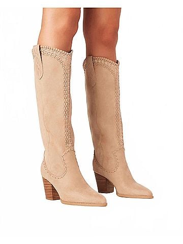 Billini Women's Finley Knee-High Boots in Porcini Suede (view 2)