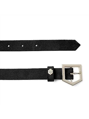 Fairfax & Favor Women's Sennowe Belt in Black Suede (view 2)