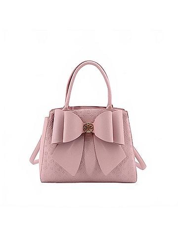 Like Dreams Women's Crossi Elegance Large Bow Vegan Leather Satchel (view 1)