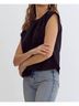 Entro Print Black Textured Top Size L - photo 3