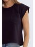 Entro Print Black Textured Top Size L - photo 5