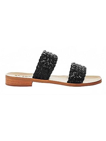 ST. AGNI Women's Piers Woven Slide Sandal in Black (view 1)