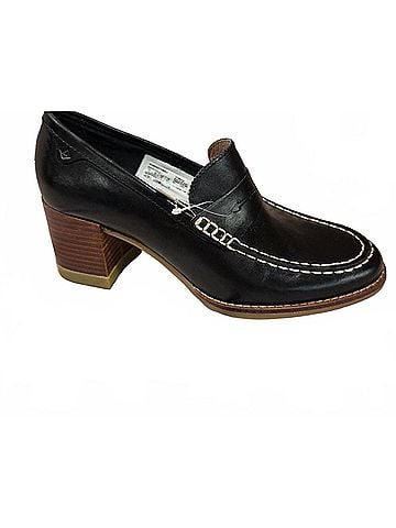Sperry Top Sider Women's Seaport Penny Heel Shoes in Black (view 1)