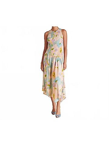 Steve Madden Women's Mareena Midi Dress in Pink (view 2)