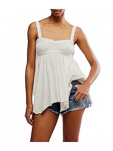 Free People Amaryllis Tank in Ivory (view 2)