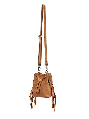 Penelope Chilvers Women's Mini Fringe Suede Bag (view 2)