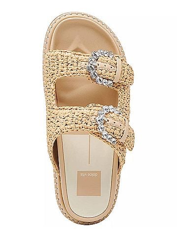 Dolce Vita Women's Shauny Crystal Sandal in Oatmeal Knit (view 2)