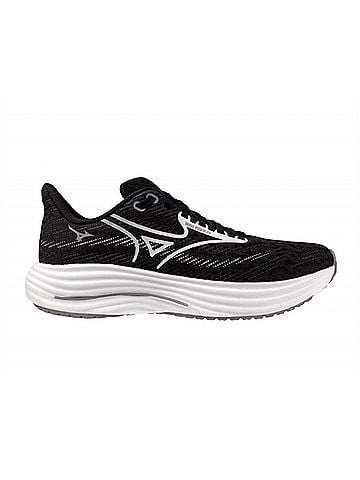 Mizuno Women's Wave Rider 29 Running Shoes in Black Sand White (view 1)