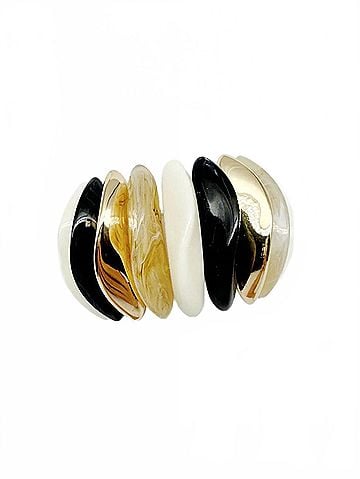 Whats Hot Women's Marbled Waves Stretch Bracelet in Multi (view 1)