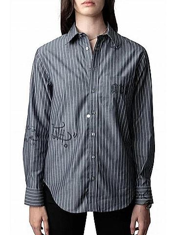 Zadig & Voltaire Taskiz Shirt in Grey (view 2)