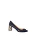 Kara Mac Black Women Perfect Pump - Python Emma Heel Size 9 1/2 - photo 1
