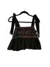 Saloni Print Black Pink Tank Top Size 6 - photo 1