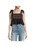 Saloni Print Black Pink Tank Top Size 6 - photo 2