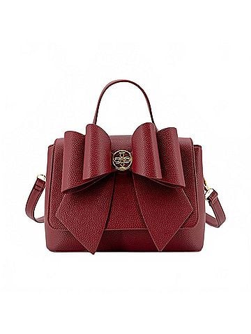 Like Dreams Women's Linda Double Bow Crossbody Bag in Red (view 1)