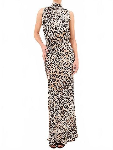 MISA Los Angeles Sierra Skirt in Leopard Print (view 2)