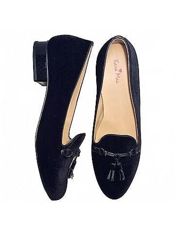 Kara Mac Women Smokin Hot Velvet Max Slipper - Black Heel 10 1/2-11 (view 2)