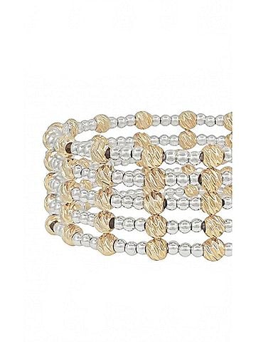 Whats Hot Women's Shimmer & Shine Five Bracelet Set in Gold (view 2)