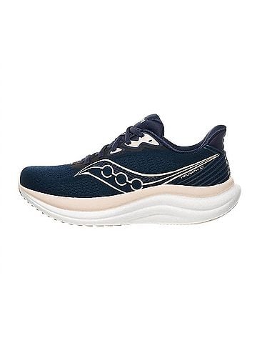 Saucony Women's Triumph 23 Shoe in Navy/Cameo (view 2)