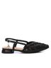 XTI Black Women's Flat Shoes Size 5 - photo 1