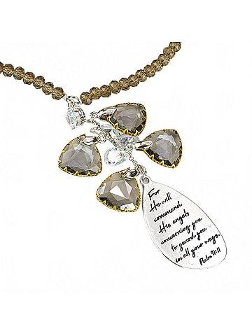 Good Works Women's Angel Necklace in Multi (view 2)
