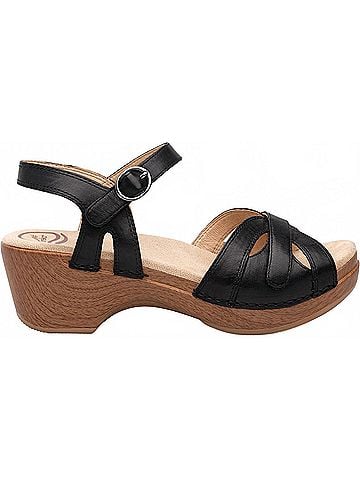 Dansko Women's Season Sandal in Black (view 1)