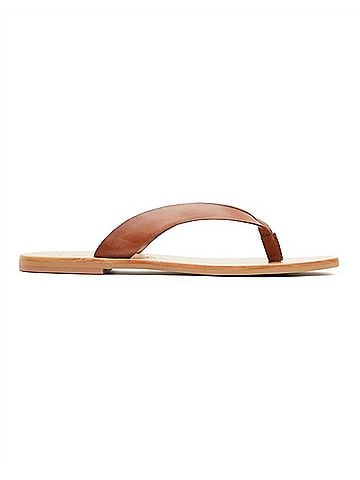 ST. AGNI Women's Basik Slide in Tan (view 1)