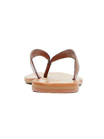 ST. AGNI Women's Basik Slide in Tan (view 2)